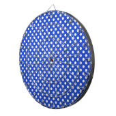 Royal Blue Combination Polka Dots by STaylor Dartscheibe (Vorderseite rechts)