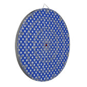Royal Blue Combination Polka Dots by STaylor Dartscheibe (Vorderseite Links)