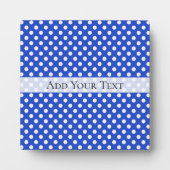 Royal Blue Combination Polka Dots by STaylor Fotoplatte (Vorderseite)