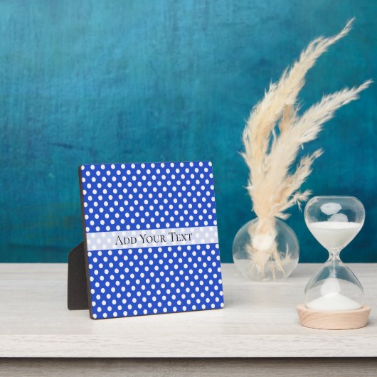 Royal Blue Combination Polka Dots by STaylor Fotoplatte (InSitu)