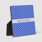 Royal Blue Combination Polka Dots by STaylor Fotoplatte (Vorderseite)