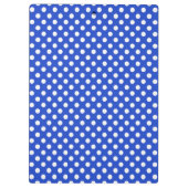 Royal Blue Combination Polka Dots by STaylor Klemmbrett (Rückseite)