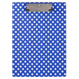 Royal Blue Combination Polka Dots by STaylor Klemmbrett