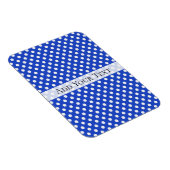Royal Blue Combination Polka Dots by STaylor Magnet (Rechte Seite)