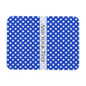 Royal Blue Combination Polka Dots by STaylor Magnet (Horizontal)