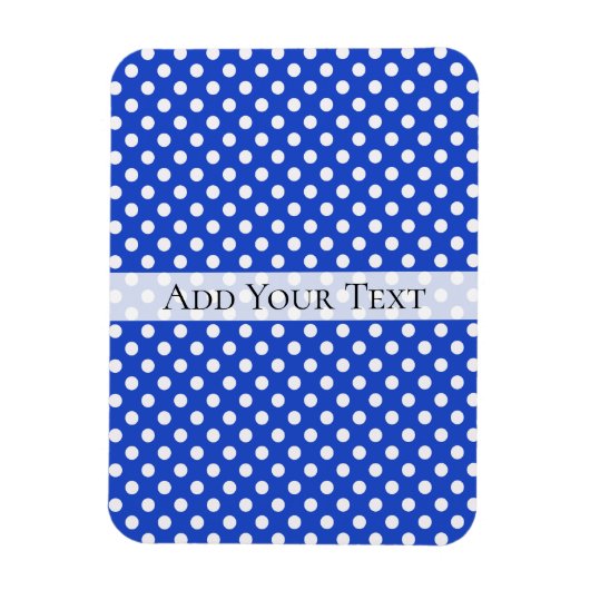 Royal Blue Combination Polka Dots by STaylor Magnet (Vertikal)
