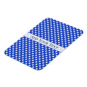 Royal Blue Combination Polka Dots by STaylor Magnet (Linke Seite)
