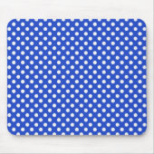 Royal Blue Combination Polka Dots by STaylor Mousepad (Vorne)
