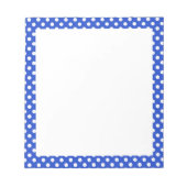 Royal Blue Combination Polka Dots by STaylor Notizblock (Vorderseite)