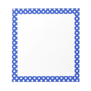 Royal Blue Combination Polka Dots by STaylor Notizblock