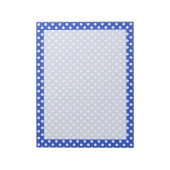 Royal Blue Combination Polka Dots by STaylor Notizblock (Rotiert)