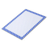 Royal Blue Combination Polka Dots by STaylor Notizblock (angewinkelt)