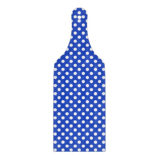 Royal Blue Combination Polka Dots by STaylor Schneidebrett (Vorderseite)