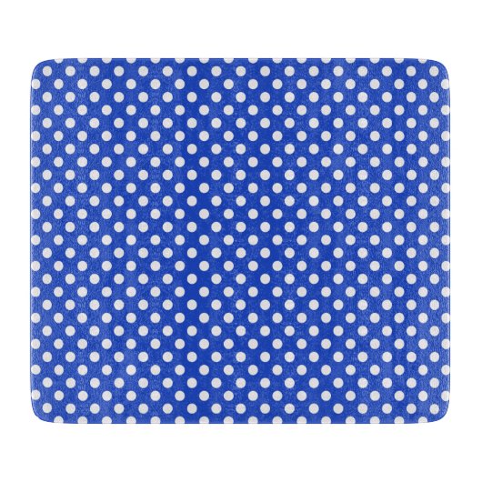 Royal Blue Combination Polka Dots by STaylor Schneidebrett (Vorderseite)