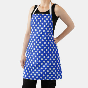 Royal Blue Combination Polka Dots by STaylor Schürze