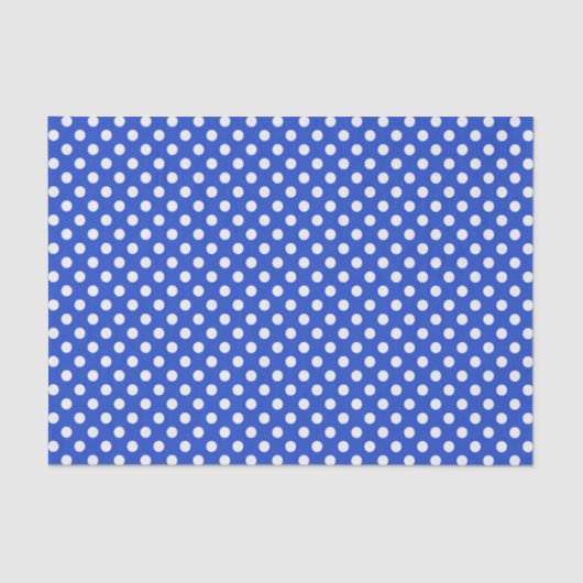 Royal Blue Combination Polka Dots by STaylor Seidenpapier (Vorderseite)
