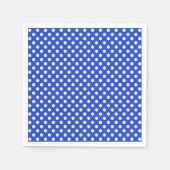 Royal Blue Combination Polka Dots by STaylor Serviette (Vorderseite)