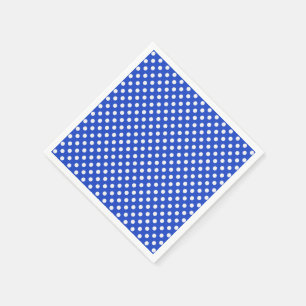 Royal Blue Combination Polka Dots by STaylor Serviette