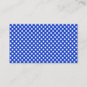 Royal Blue Combination Polka Dots by STaylor Visitenkarte (Vorderseite)