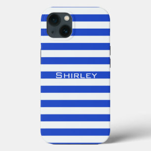Royal Blue Combination Stripes by Shirley Taylor Case-Mate iPhone Hülle