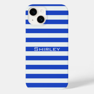 Royal Blue Combination Stripes by Shirley Taylor Case-Mate iPhone 14 Hülle
