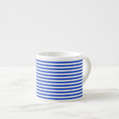Royal Blue Combination Stripes by Shirley Taylor Espressotasse (Vorderseite Rechts)