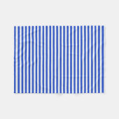 Royal Blue Combination Stripes by Shirley Taylor Fleecedecke (Vorderseite (Horizontal))