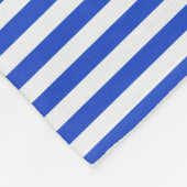Royal Blue Combination Stripes by Shirley Taylor Fleecedecke (Ecke)