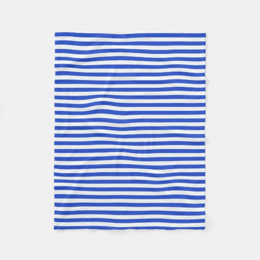 Royal Blue Combination Stripes by Shirley Taylor Fleecedecke (Vorderseite)
