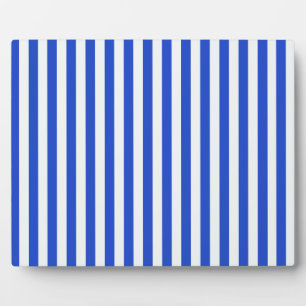 Royal Blue Combination Stripes by Shirley Taylor Fotoplatte
