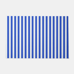 Royal Blue Combination Stripes by Shirley Taylor Fußmatte