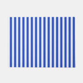 Royal Blue Combination Stripes by Shirley Taylor Fußmatte (Vorderseite)