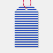 Royal Blue Combination Stripes by Shirley Taylor Geschenkanhänger (Rückseite)