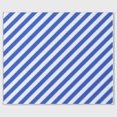Royal Blue Combination Stripes by Shirley Taylor Geschenkpapier (Flach)