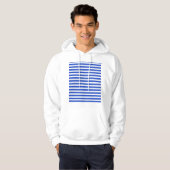 Royal Blue Combination Stripes by Shirley Taylor Hoodie (Vorne ganz)