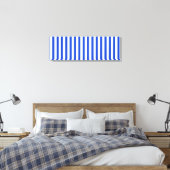 Royal Blue Combination Stripes by Shirley Taylor Leinwanddruck (Insitu (Schlafzimmer))