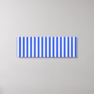 Royal Blue Combination Stripes by Shirley Taylor Leinwanddruck