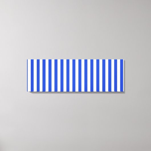 Royal Blue Combination Stripes by Shirley Taylor Leinwanddruck (Vorderseite)