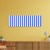 Royal Blue Combination Stripes by Shirley Taylor Leinwanddruck (Insitu (Wohnzimmer))