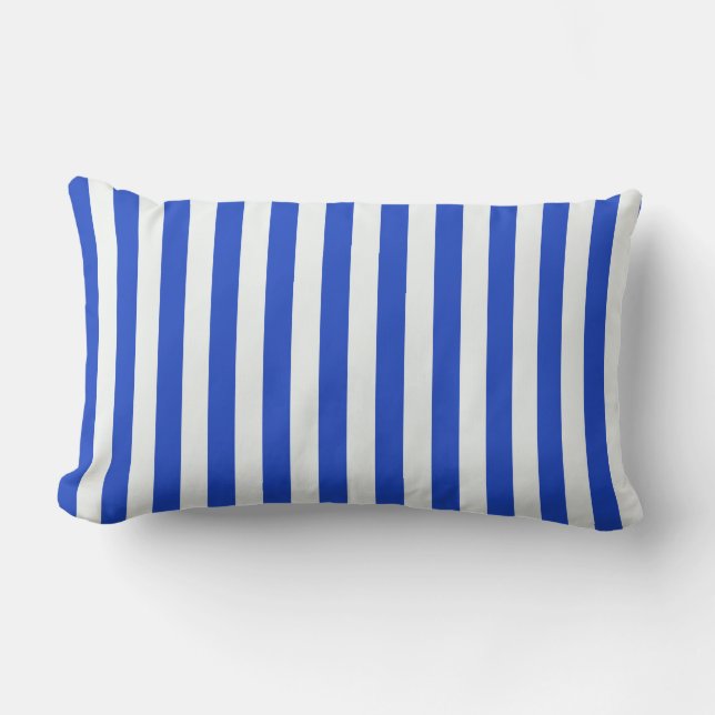 Royal Blue Combination Stripes by Shirley Taylor Lendenkissen (Vorderseite)