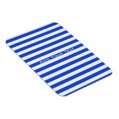 Royal Blue Combination Stripes by Shirley Taylor Magnet (Rechte Seite)