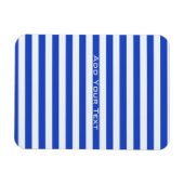 Royal Blue Combination Stripes by Shirley Taylor Magnet (Horizontal)