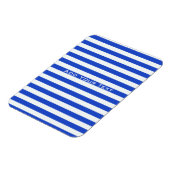 Royal Blue Combination Stripes by Shirley Taylor Magnet (Linke Seite)