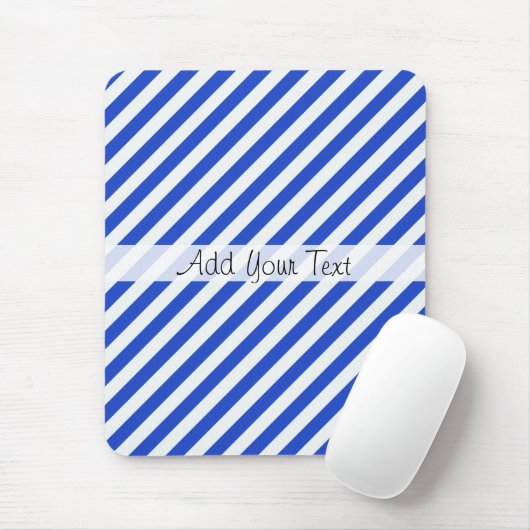 Royal Blue Combination Stripes by Shirley Taylor Mousepad (Mit Mouse)