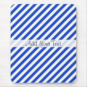 Royal Blue Combination Stripes by Shirley Taylor Mousepad (Vorne)