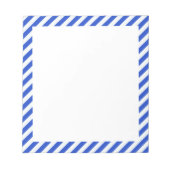 Royal Blue Combination Stripes by Shirley Taylor Notizblock (Vorderseite)