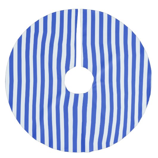 Royal Blue Combination Stripes by Shirley Taylor Polyester Weihnachtsbaumdecke (Vorderseite)