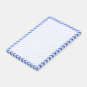 Royal Blue Combination Stripes by Shirley Taylor Post-it Klebezettel (angewinkelt)