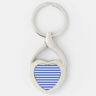 Royal Blue Combination Stripes by Shirley Taylor Schlüsselanhänger