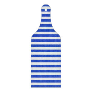 Royal Blue Combination Stripes by Shirley Taylor Schneidebrett